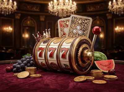 Luxurious digital casino interface with vibrant neon highlights